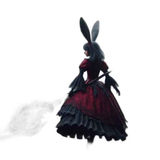 dress, creature, animal, hair transparent PNG cut-out