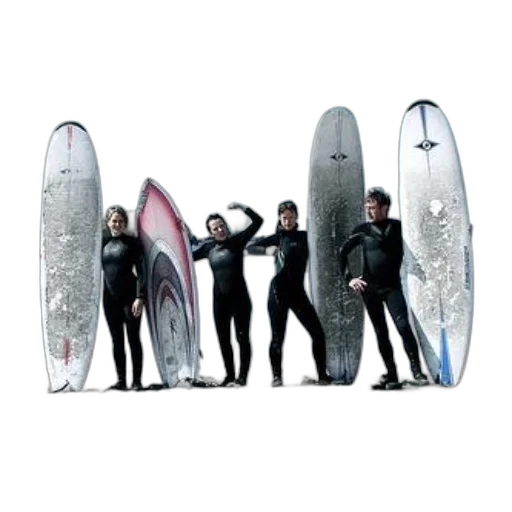 concept art, 3d render, group, surfers transparent PNG cut-out