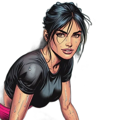 comic book art, concept art, cartoon, photorealistic transparent PNG cut-out
