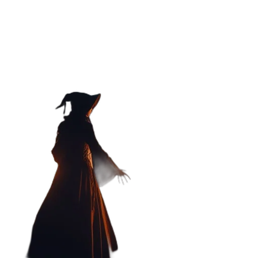 staff, dress, hat, umbrella transparent PNG cut-out