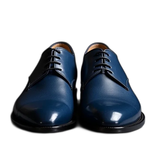 shoes, 3d render, photorealistic, blue transparent PNG cut-out
