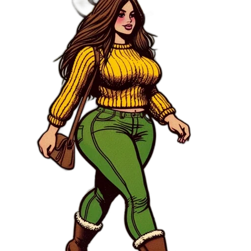 comic book art, concept art, cartoon, pixel art transparent PNG cut-out