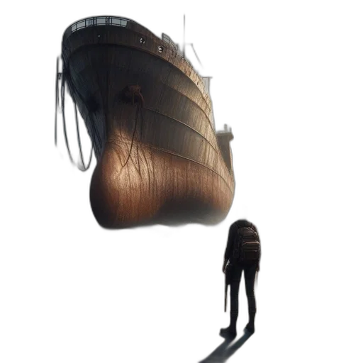 creature, dress, mask, shoes transparent PNG cut-out