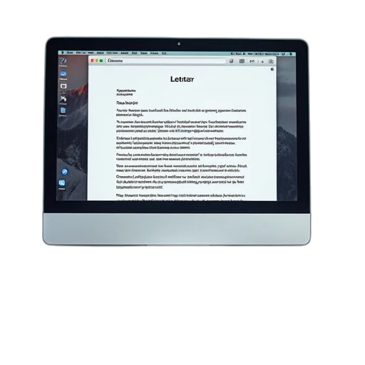 sample, application, letter, computer transparent PNG cut-out