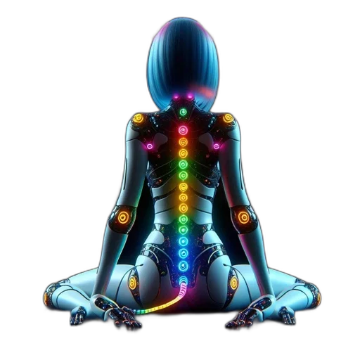 robot, jewelry, concept art, cyberpunk transparent PNG cut-out
