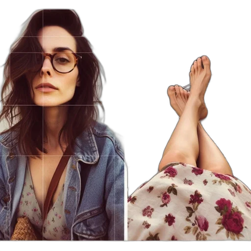 dress, face, jacket, shoes transparent PNG cut-out