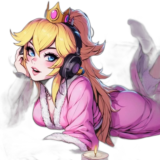 crown, staff, dress, anime transparent PNG cut-out