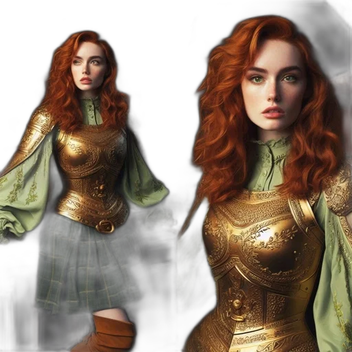 dress, fantasy art, concept art, comic book art transparent PNG cut-out