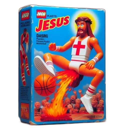 lego, figure, jesus, basketball transparent PNG cut-out