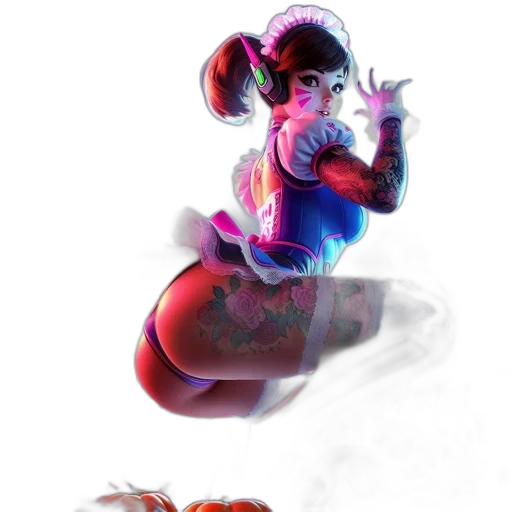 flower, mask, dragon, creature transparent PNG cut-out