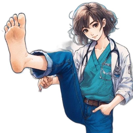 shoes, staff, weapon, anime transparent PNG cut-out