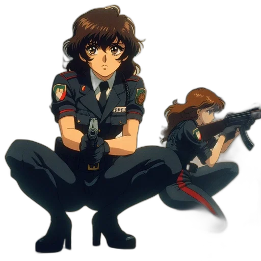 weapon, staff, jacket, concept art transparent PNG cut-out