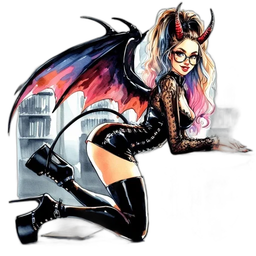 comic book art, concept art, fantasy art, cartoon transparent PNG cut-out