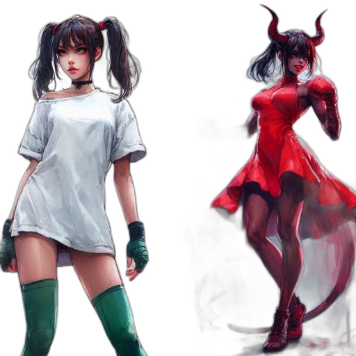 concept art, fantasy art, comic book art, anime transparent PNG cut-out