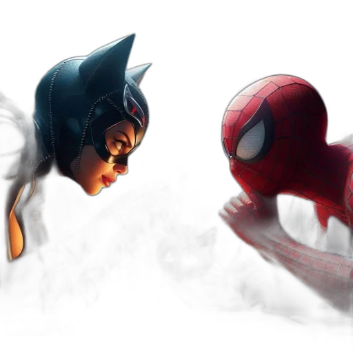mask, concept art, comic book art, 3d render transparent PNG cut-out