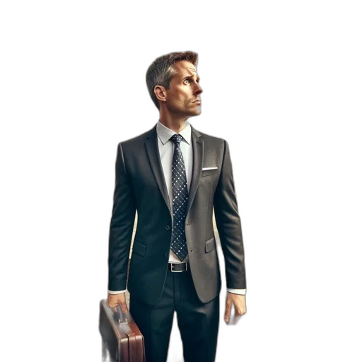 jacket, staff, sophisticated, businessman transparent PNG cut-out
