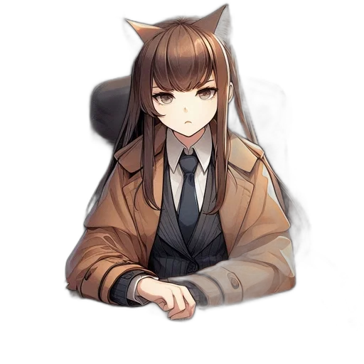 staff, jacket, animal, creature transparent PNG cut-out