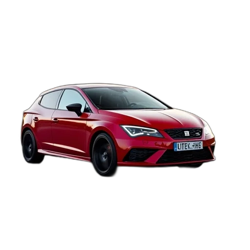 car, 3d render, photorealistic, red transparent PNG cut-out