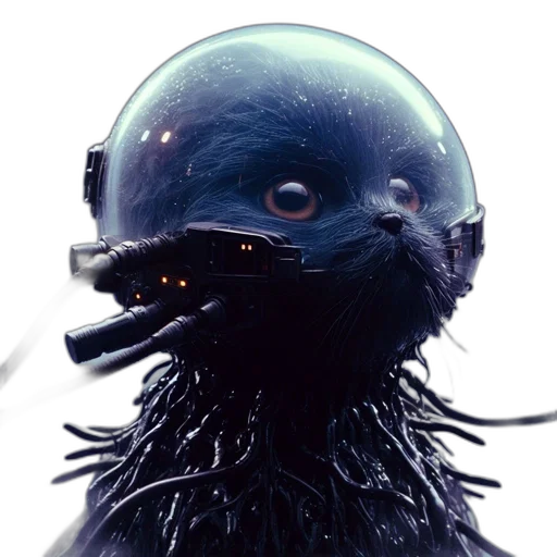 mask, creature, animal, hair transparent PNG cut-out