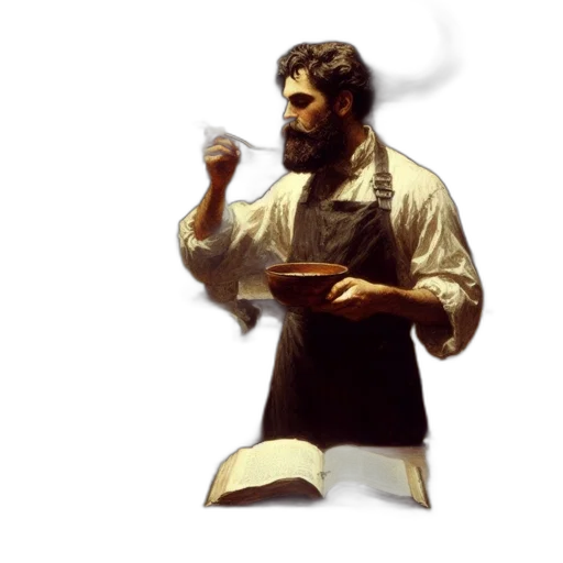 food, staff, jacket, weapon transparent PNG cut-out