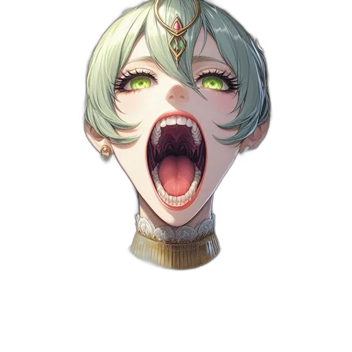 face, mask, creature, staff transparent PNG cut-out