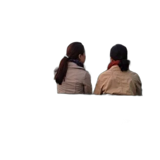jacket, hair, staff, furniture transparent PNG cut-out