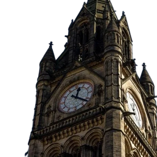 building, clock, tower, intricate transparent PNG cut-out