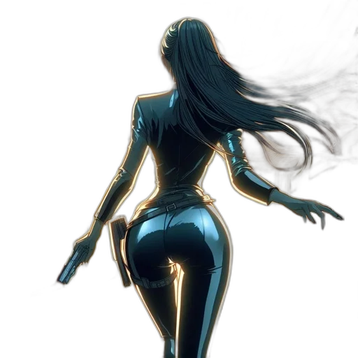 dress, robot, weapon, concept art transparent PNG cut-out
