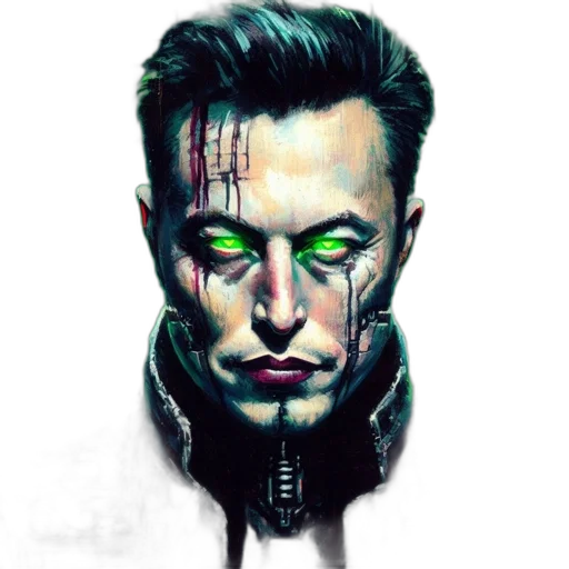 face, robot, mask, jacket transparent PNG cut-out
