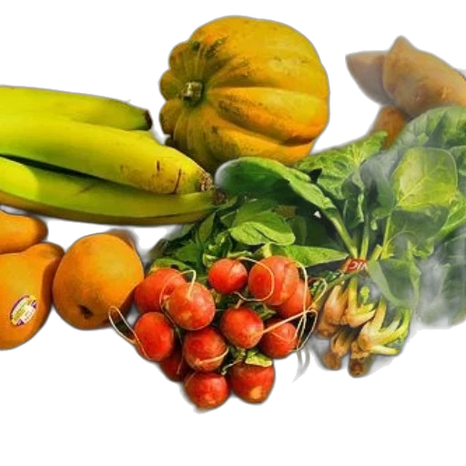 food, photorealistic, variety, fruits transparent PNG cut-out