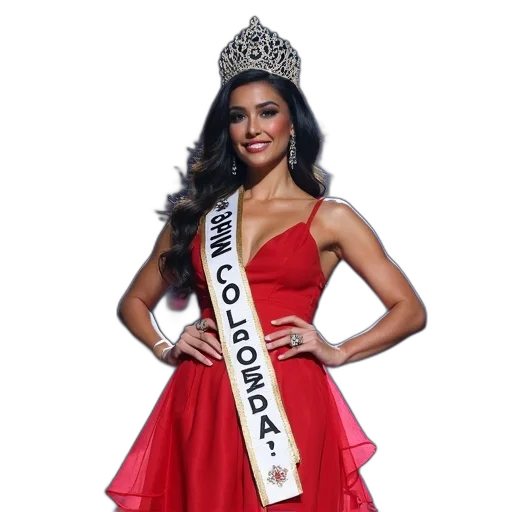 crown, miss, colombia, crowned transparent PNG cut-out