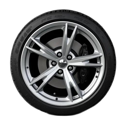 car, 3d render, wheels, silver transparent PNG cut-out