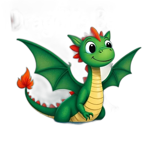 dragon, staff, animal, creature transparent PNG cut-out