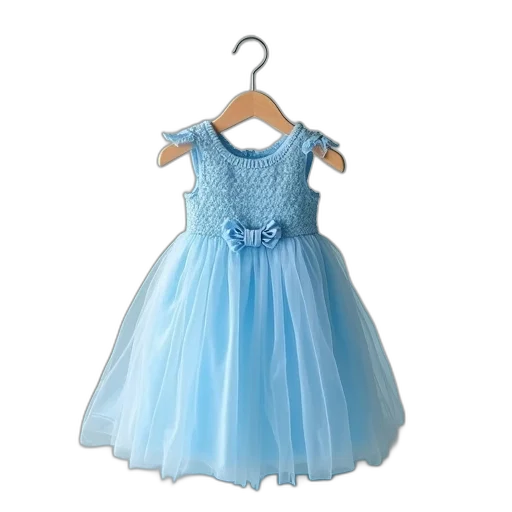 dress, blue, girls, baby transparent PNG cut-out