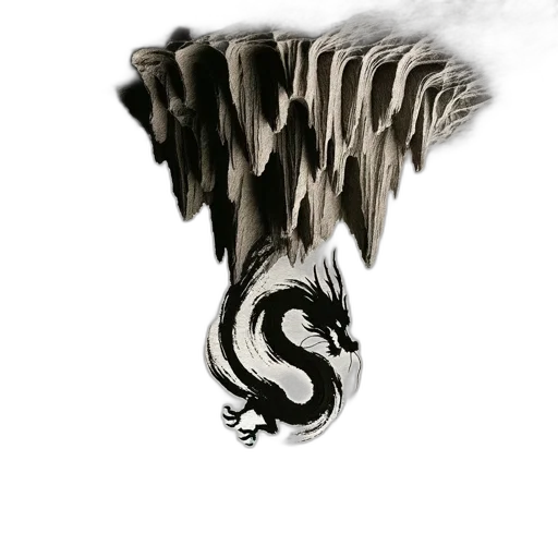 dragon, hair, animal, sword transparent PNG cut-out