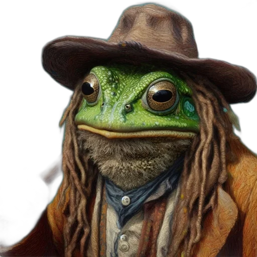 hat, animal, staff, creature transparent PNG cut-out