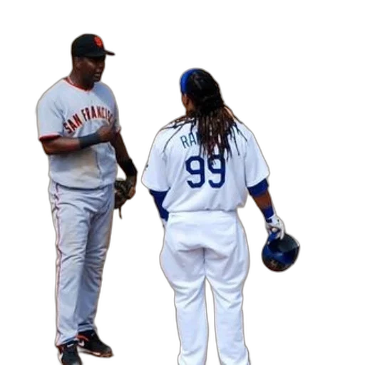 two, baseball, players, stand transparent PNG cut-out