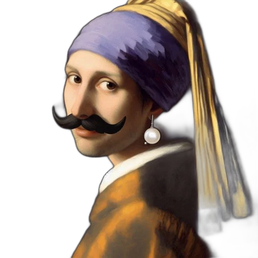 face, mask, hat, staff transparent PNG cut-out
