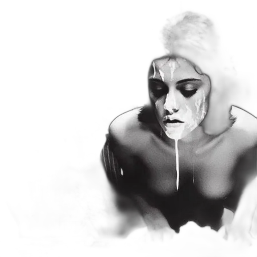 face, mask, creature, concept art transparent PNG cut-out