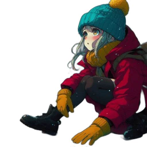 hat, jacket, mask, face transparent PNG cut-out