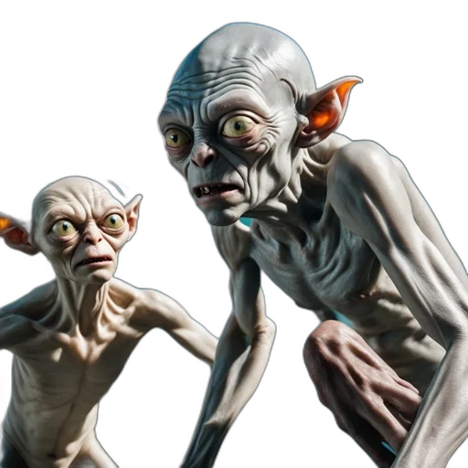creature, concept art, 3d render, photorealistic transparent PNG cut-out