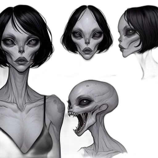 creature, concept art, fantasy art, comic book art transparent PNG cut-out