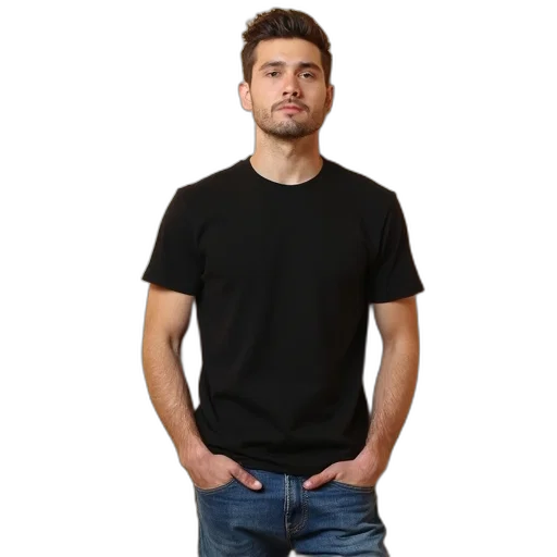 staff, jacket, face, 3d render transparent PNG cut-out