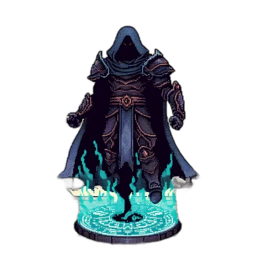 mask, jacket, staff, creature transparent PNG cut-out