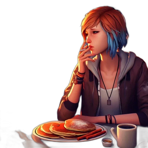 food, jacket, concept art, photorealistic transparent PNG cut-out