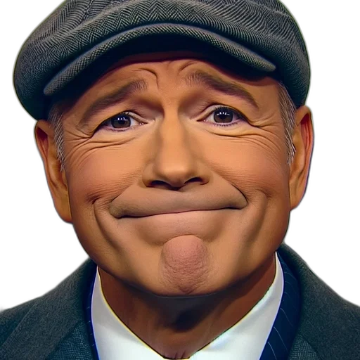 face, hat, man, gray transparent PNG cut-out