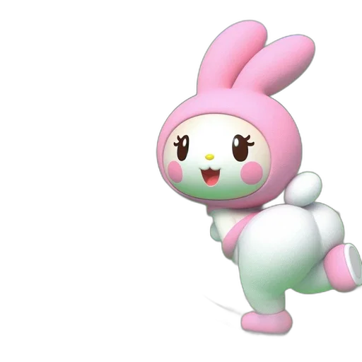 creature, animal, staff, 3d render transparent PNG cut-out