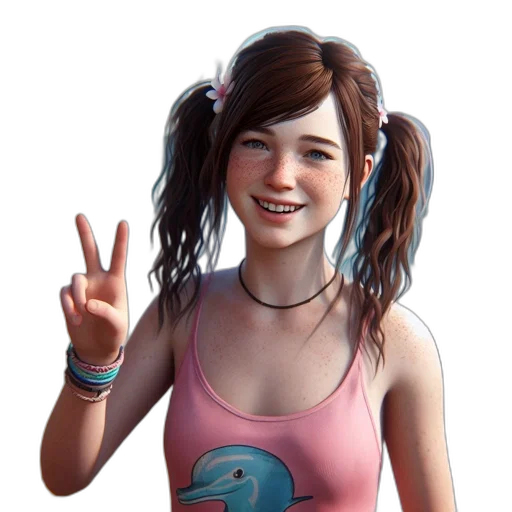 face, concept art, photorealistic, 3d render transparent PNG cut-out
