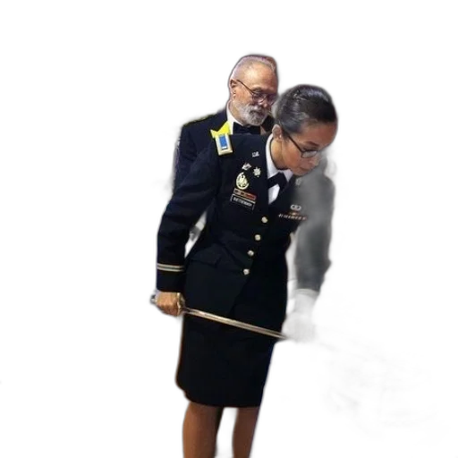 staff, jacket, dress, weapon transparent PNG cut-out