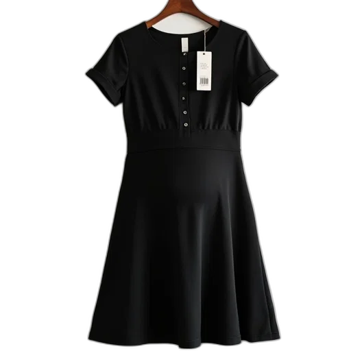 dress, dark, monochrome, black transparent PNG cut-out
